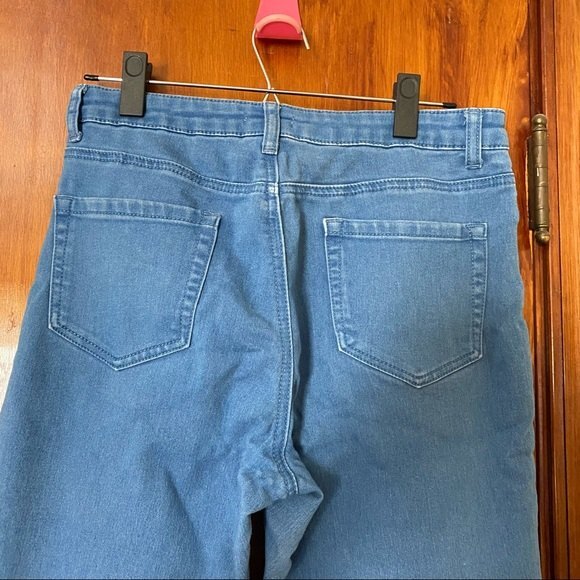 Forever 21 Denim Jeans Blue High Rise Light Wash Classic Skinny Size 29 Stretch - Picture 5 of 7